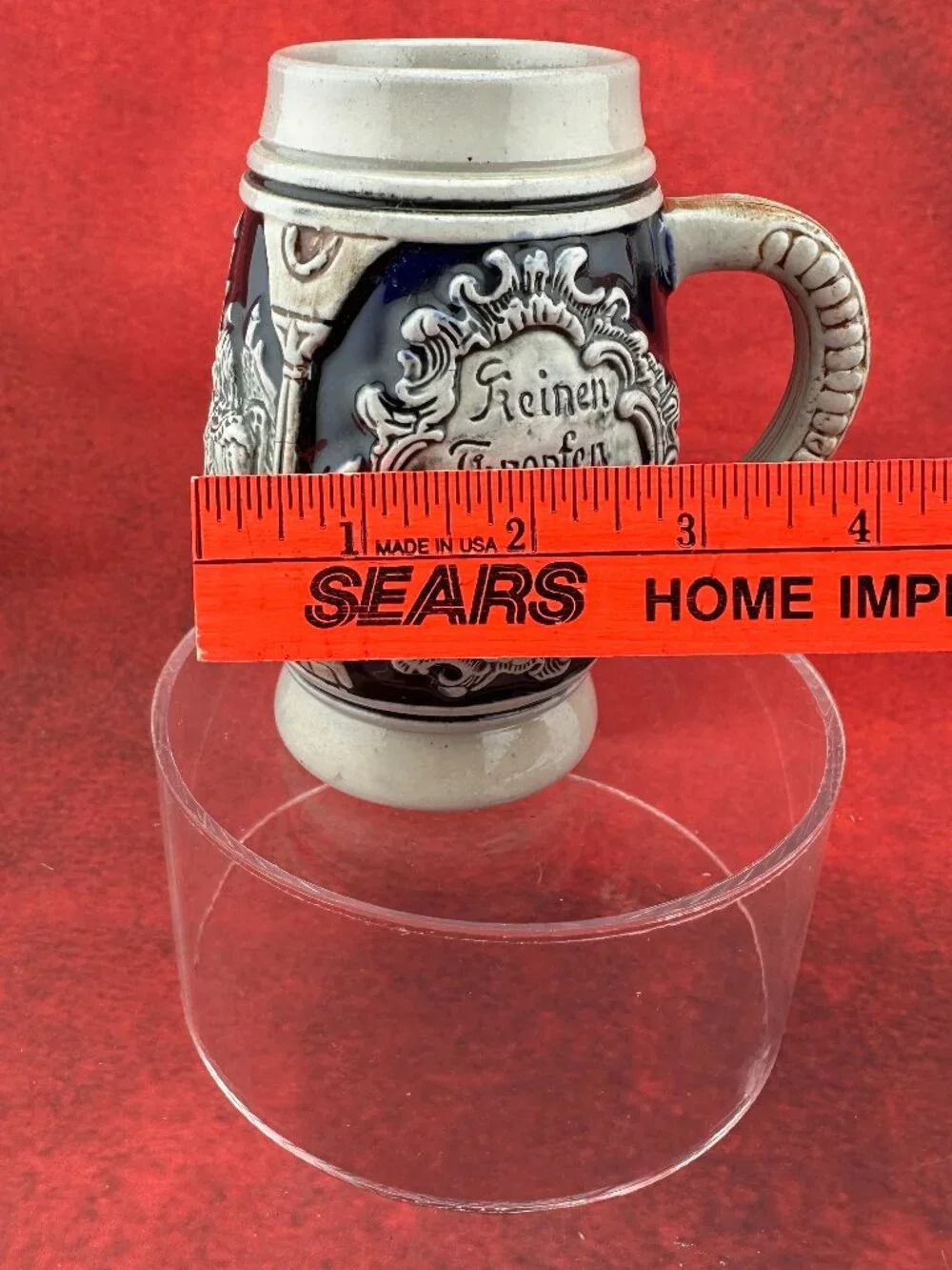 VINTAGE 1950s GERMAN STONEWARE BEER STEIN No 1188 by 